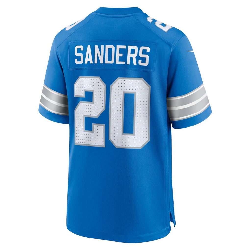Men's Nike Detroit Lions Barry Sanders Black 2nd Alternate Retired Player Game NFL Jersey