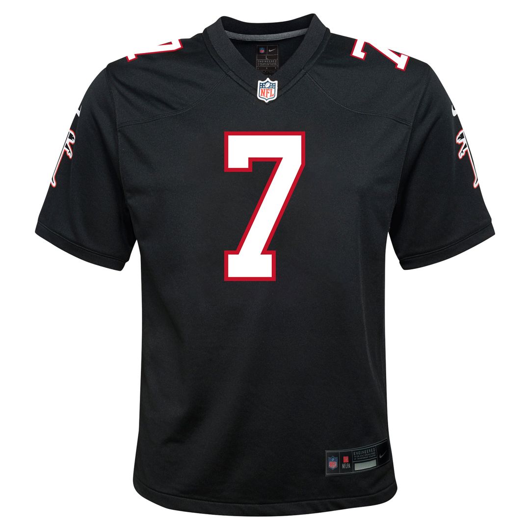 Youth Nike Atlanta Falcons Bijan Robinson Black Game NFL Jersey