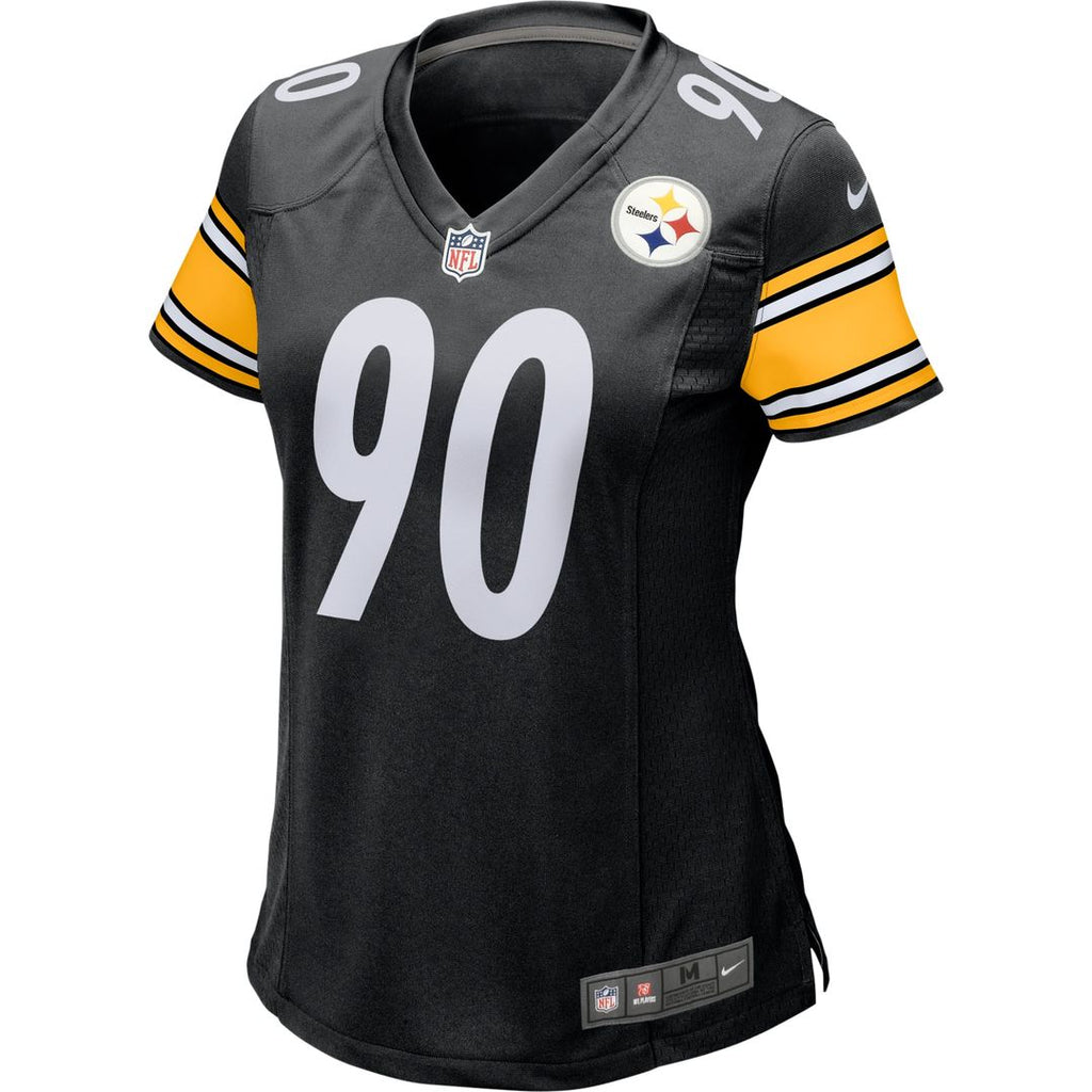 Women's Nike Pittsburgh Steelers T.J. Watt Gold Alternate 1933 Throwback Game NFL Jersey