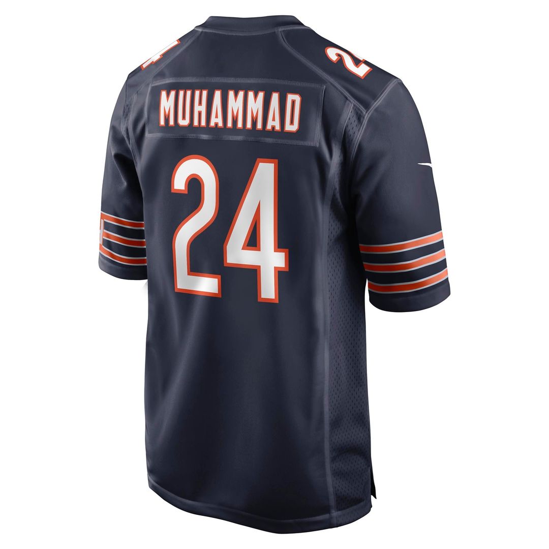 Men's Nike Chicago Bears Malik Muhammad Navy Team Game NFL Jersey