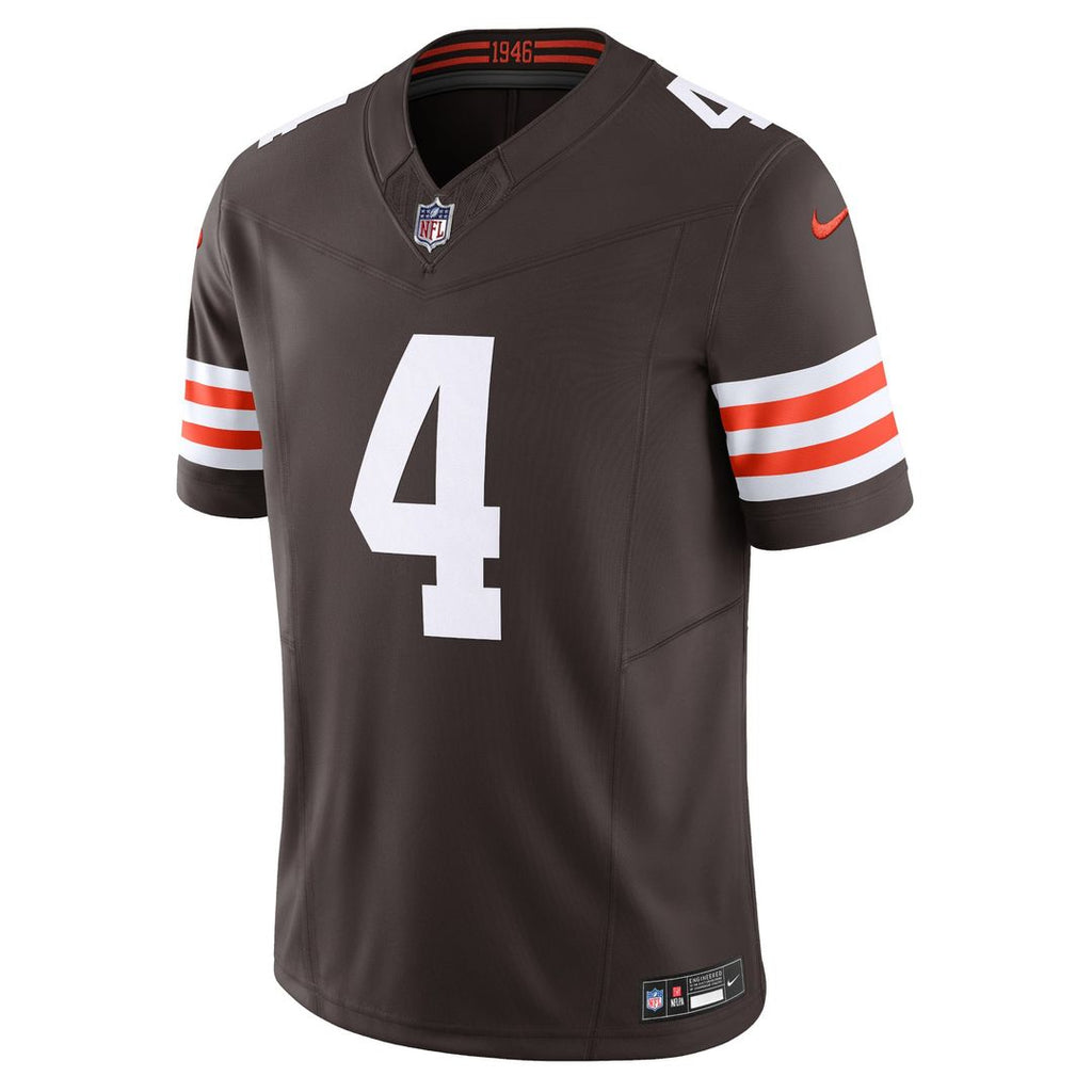 Men's Nike Cleveland Browns Deshaun Watson Brown Vapor F.U.S.E. Limited NFL Jersey