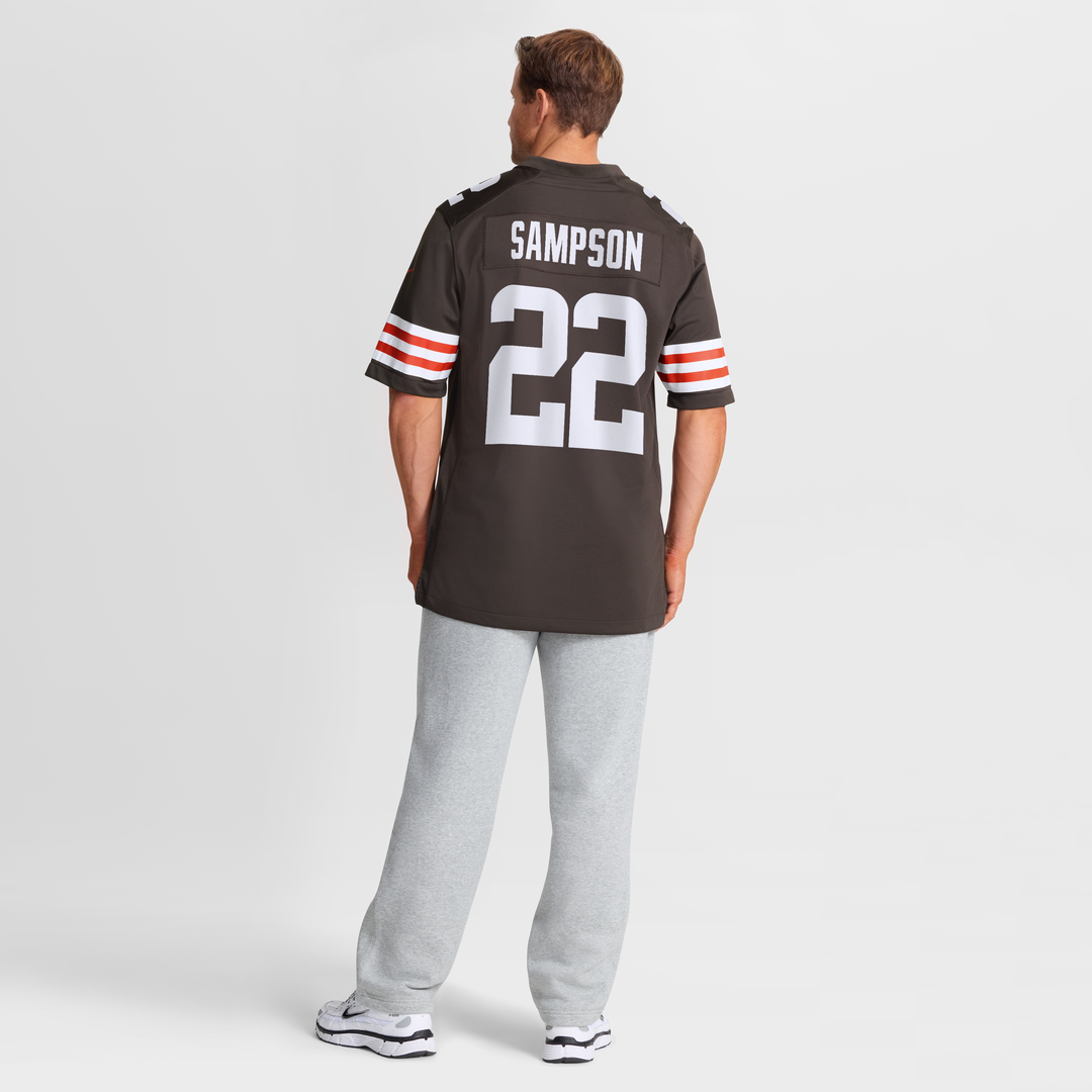 Men's Nike Cleveland Browns Dylan Sampson Brown Team Game NFL Jersey