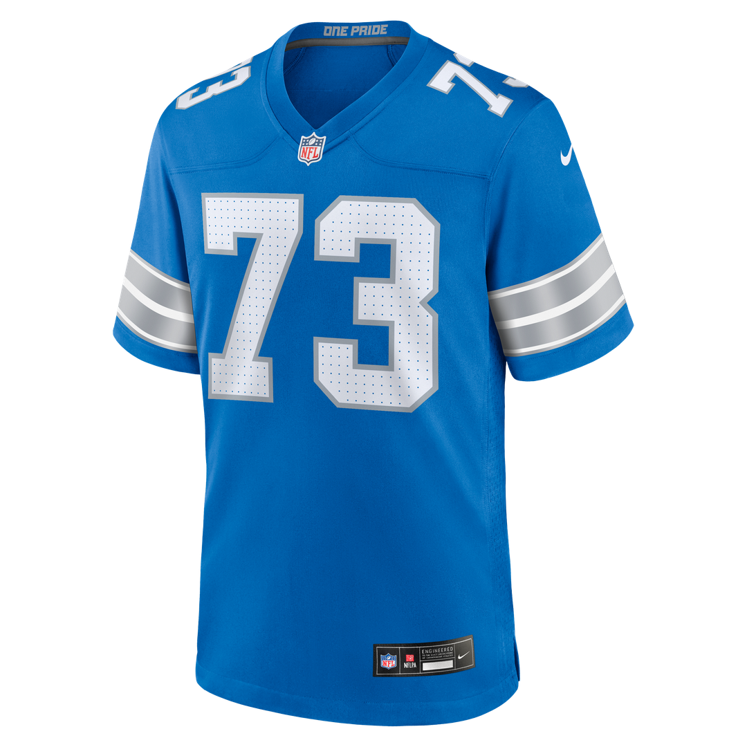Men's Nike Detroit Lions Christian Mahogany Blue Team Game NFL Jersey