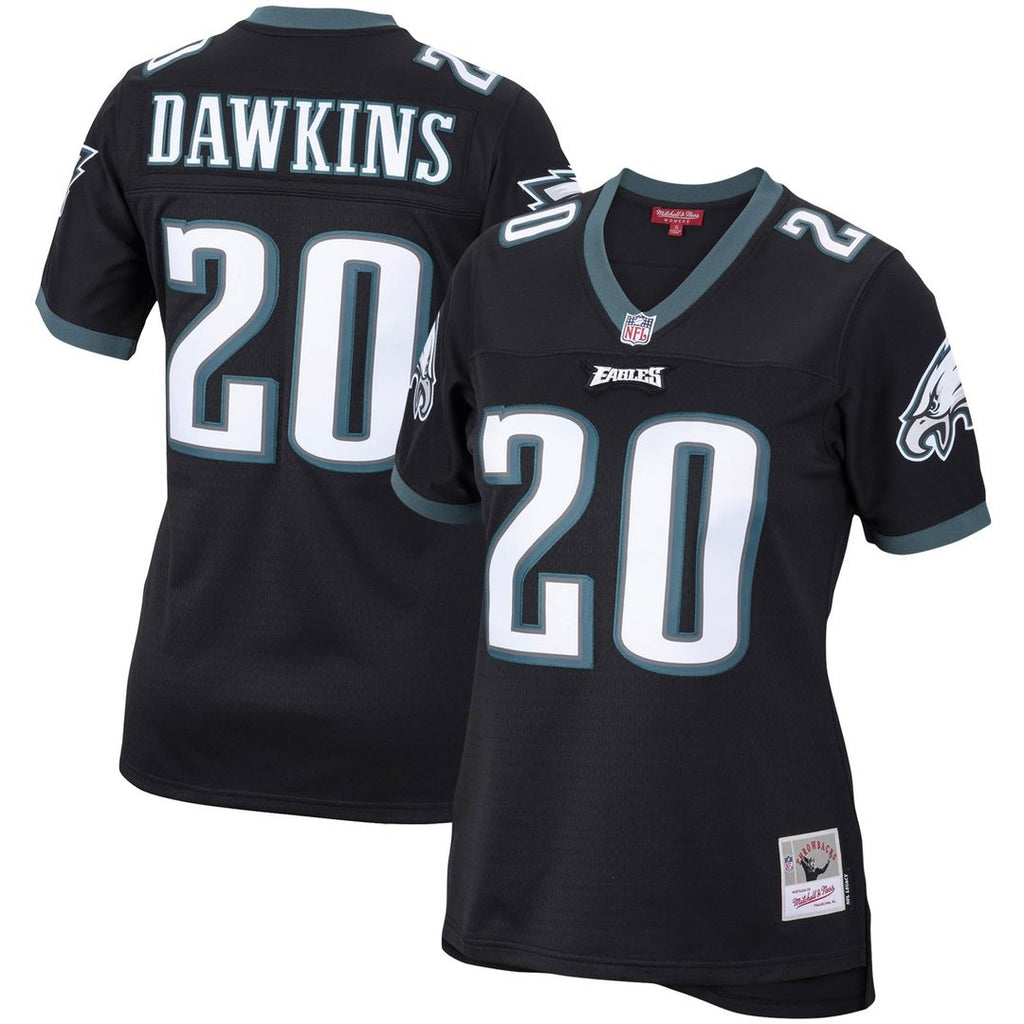 Women's Mitchell & Ness Philadelphia Eagles Brian Dawkins Black Legacy Replica Team NFL Jersey