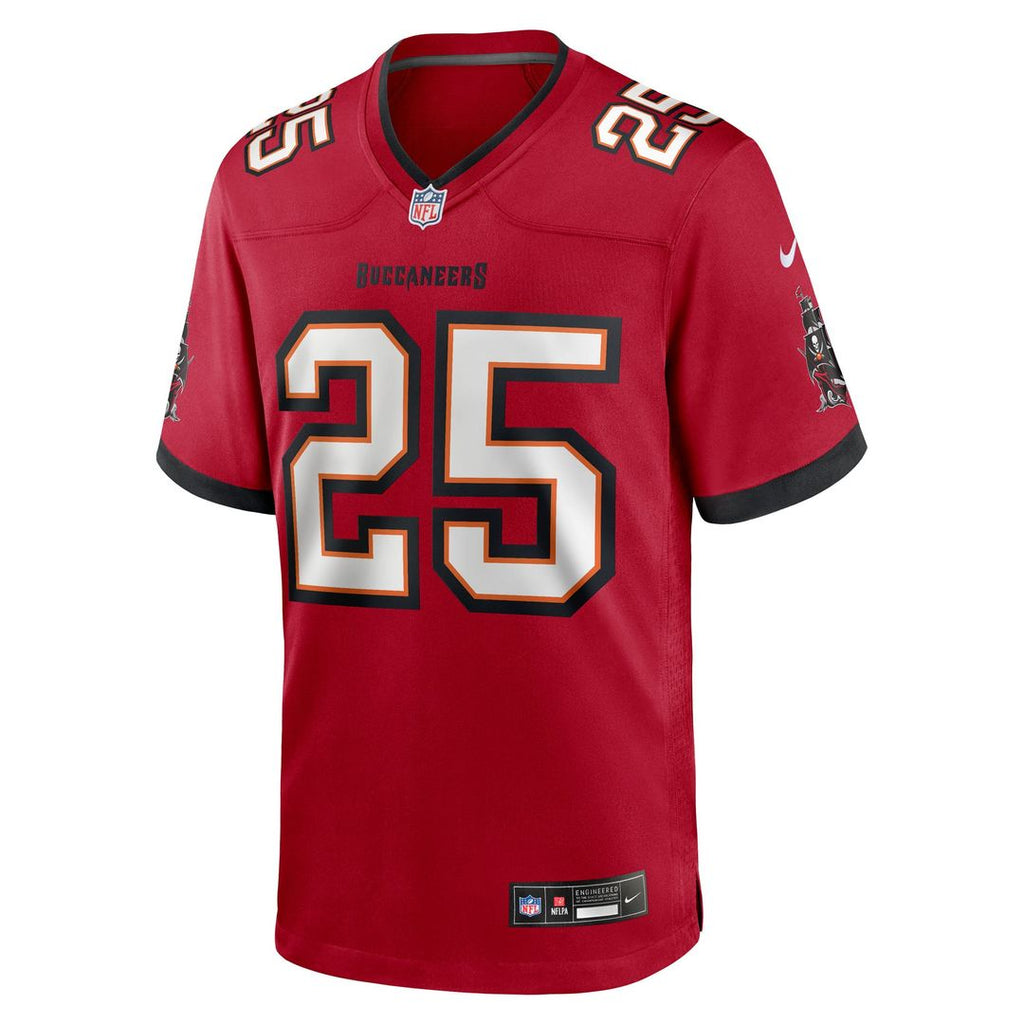 Men's Nike Tampa Bay Buccaneers Jacob Parrish Red Team Game NFL Jersey