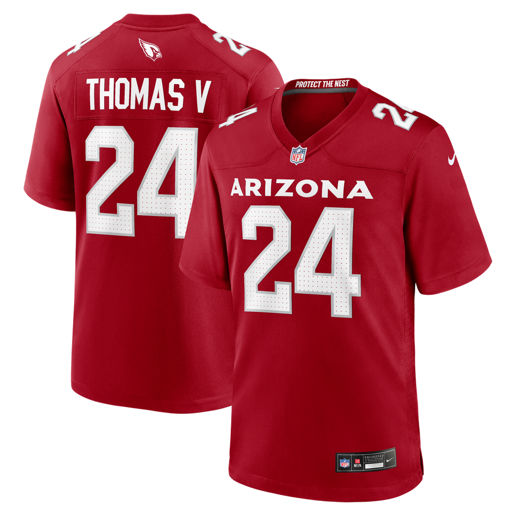 Men's Nike Arizona Cardinals Starling Thomas V Cardinal Team Game NFL Jersey