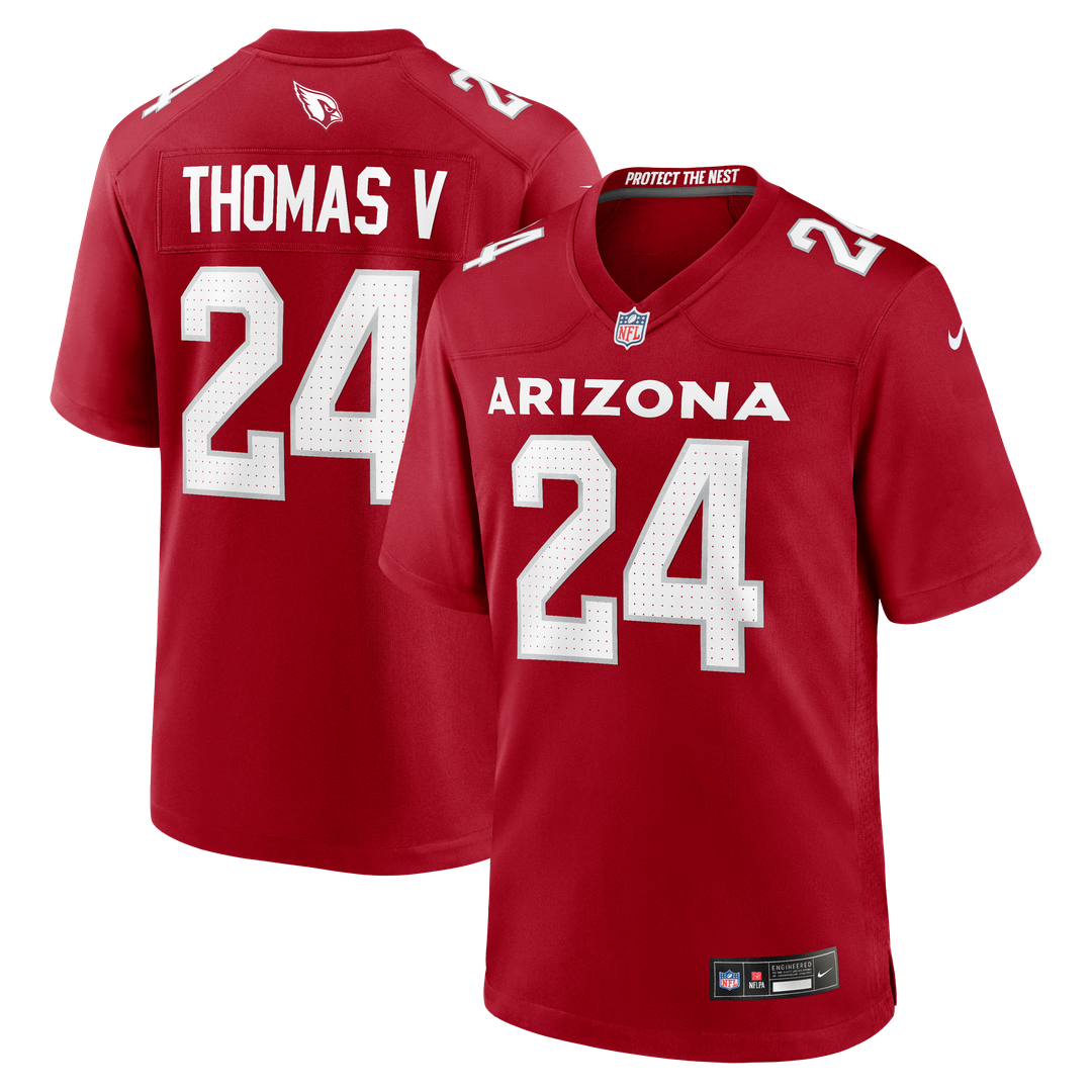 Men's Nike Arizona Cardinals Starling Thomas V Cardinal Team Game NFL Jersey