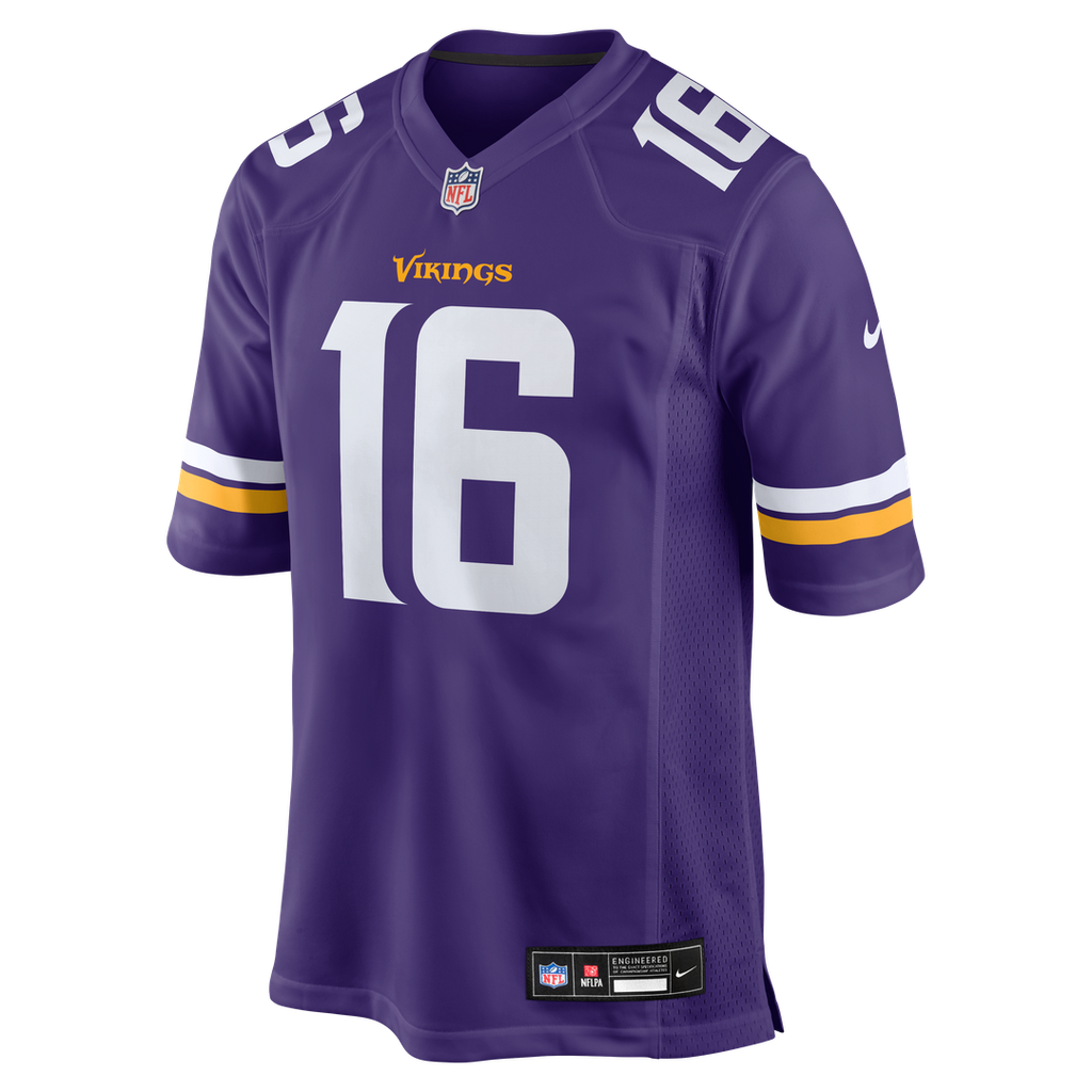 Men's Nike Minnesota Vikings Jaren Hall Purple Game NFL Jersey