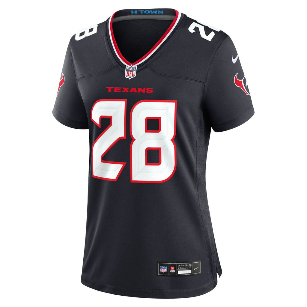 Women's Nike Houston Texans Joe Mixon Navy Game NFL Jersey