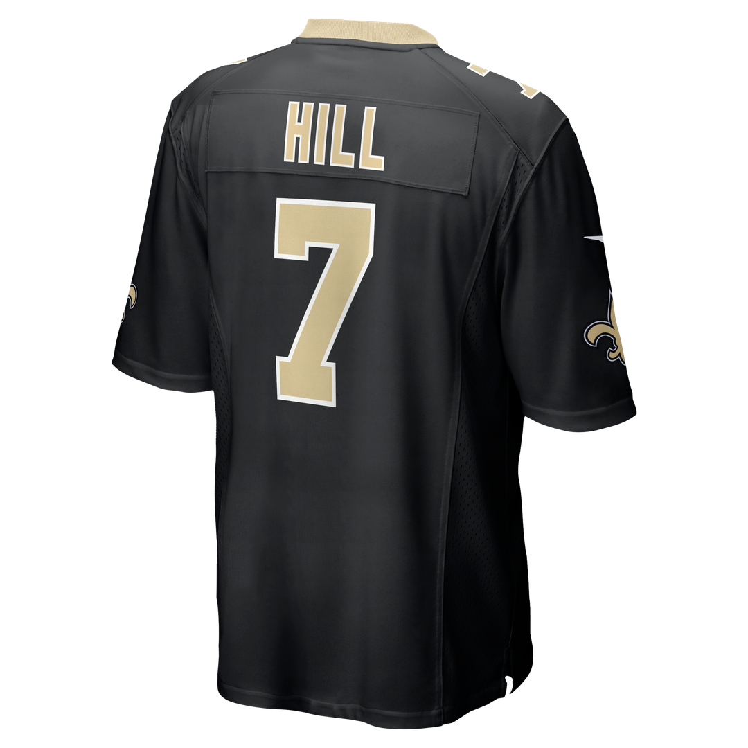 Men's Nike New Orleans Saints Taysom Hill Black Game NFL Jersey