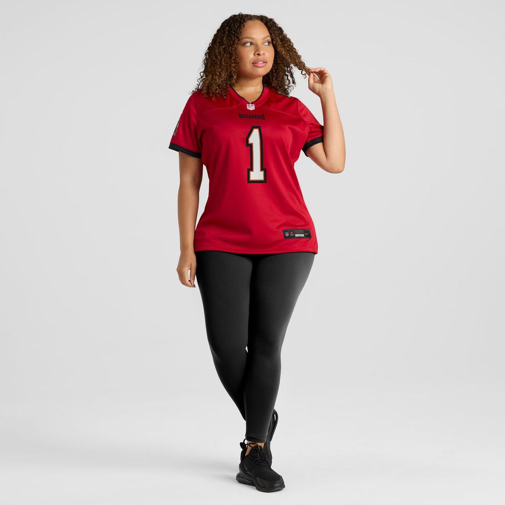 Women's Nike Tampa Bay Buccaneers Number 1 Mom Red Game NFL Jersey