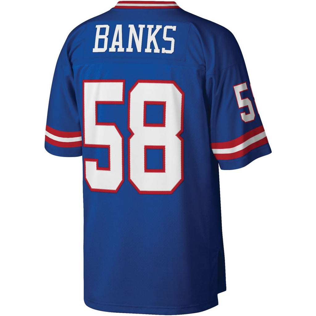 Men's Mitchell & Ness New York Giants Carl Banks Royal Legacy Replica NFL Jersey