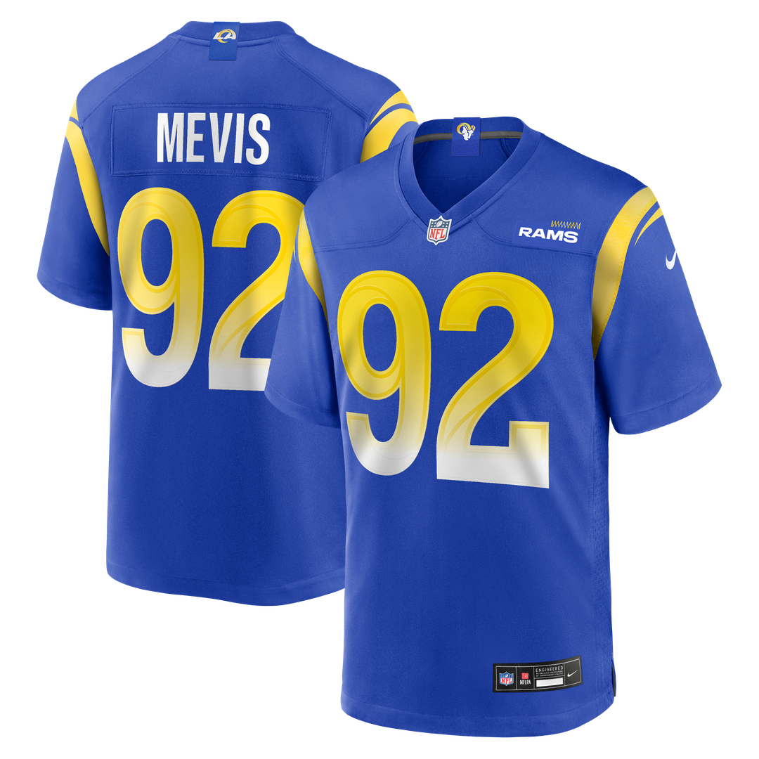 Men's Nike Los Angeles Rams Harrison Mevis Royal Team Game NFL Jersey