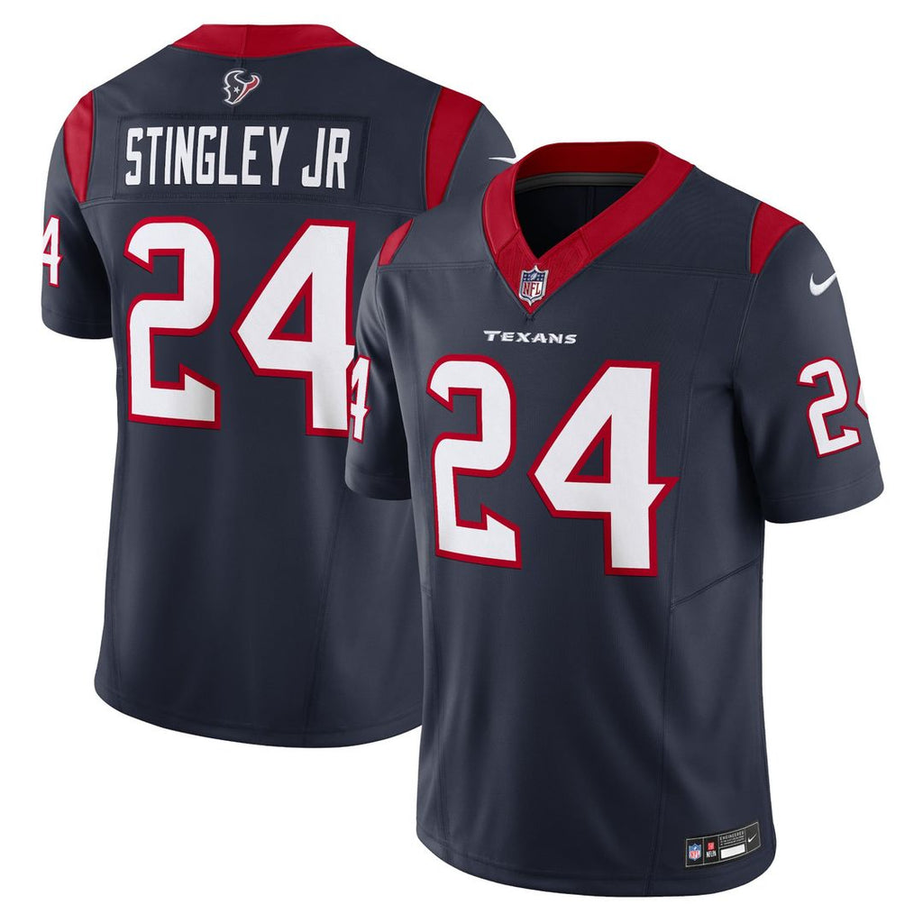 Men's Nike Houston Texans Derek Stingley Jr. Navy Vapor F.U.S.E. Limited NFL Jersey
