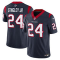 Men's Nike Houston Texans Derek Stingley Jr. Navy Vapor F.U.S.E. Limited NFL Jersey