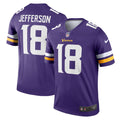 Men's Nike Minnesota Vikings Justin Jefferson Purple Legend Player NFL Performance Top