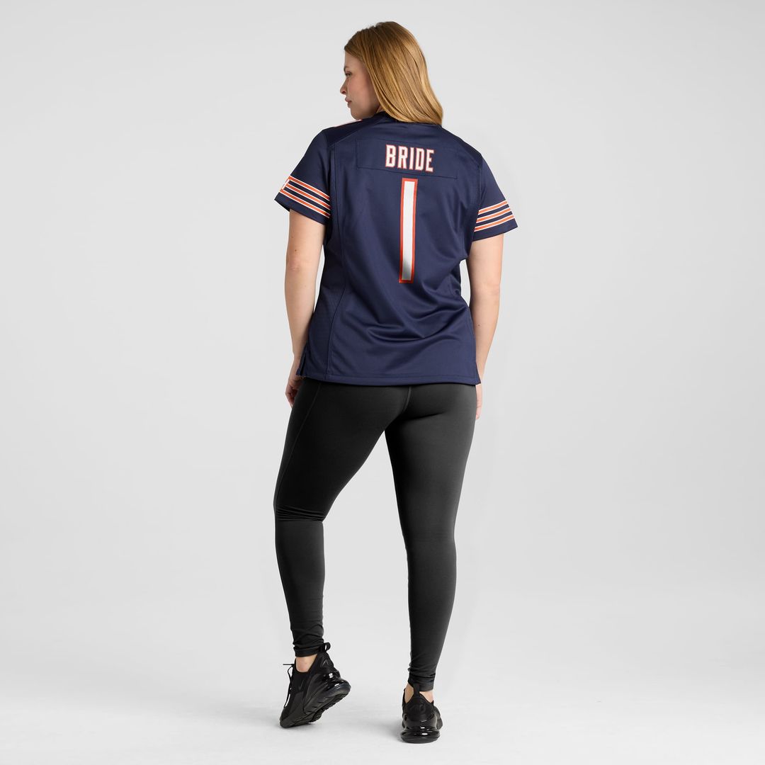 Women's Nike Chicago Bears Number 1 Bride Navy Game NFL Jersey