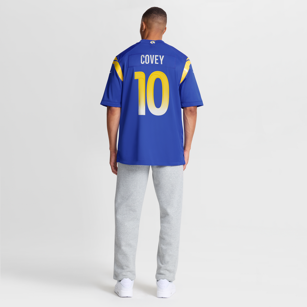 Men's Nike Los Angeles Rams Britain Covey Royal Team Game NFL Jersey