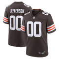 Men's Nike Cleveland Browns Justin Jefferson Brown Game NFL Jersey