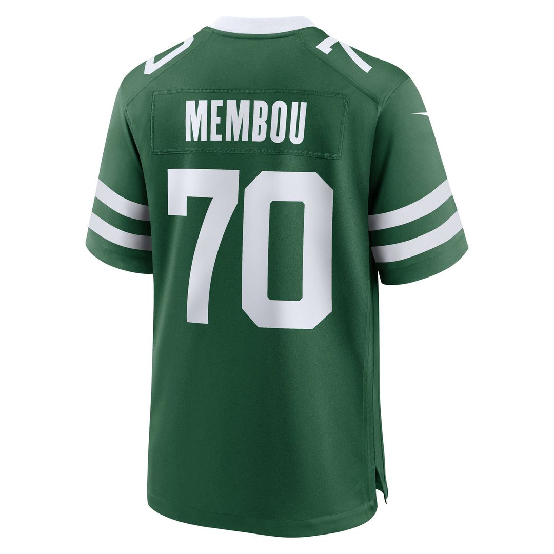 Men's Nike New York Jets Armand Membou Green Team Game NFL Jersey
