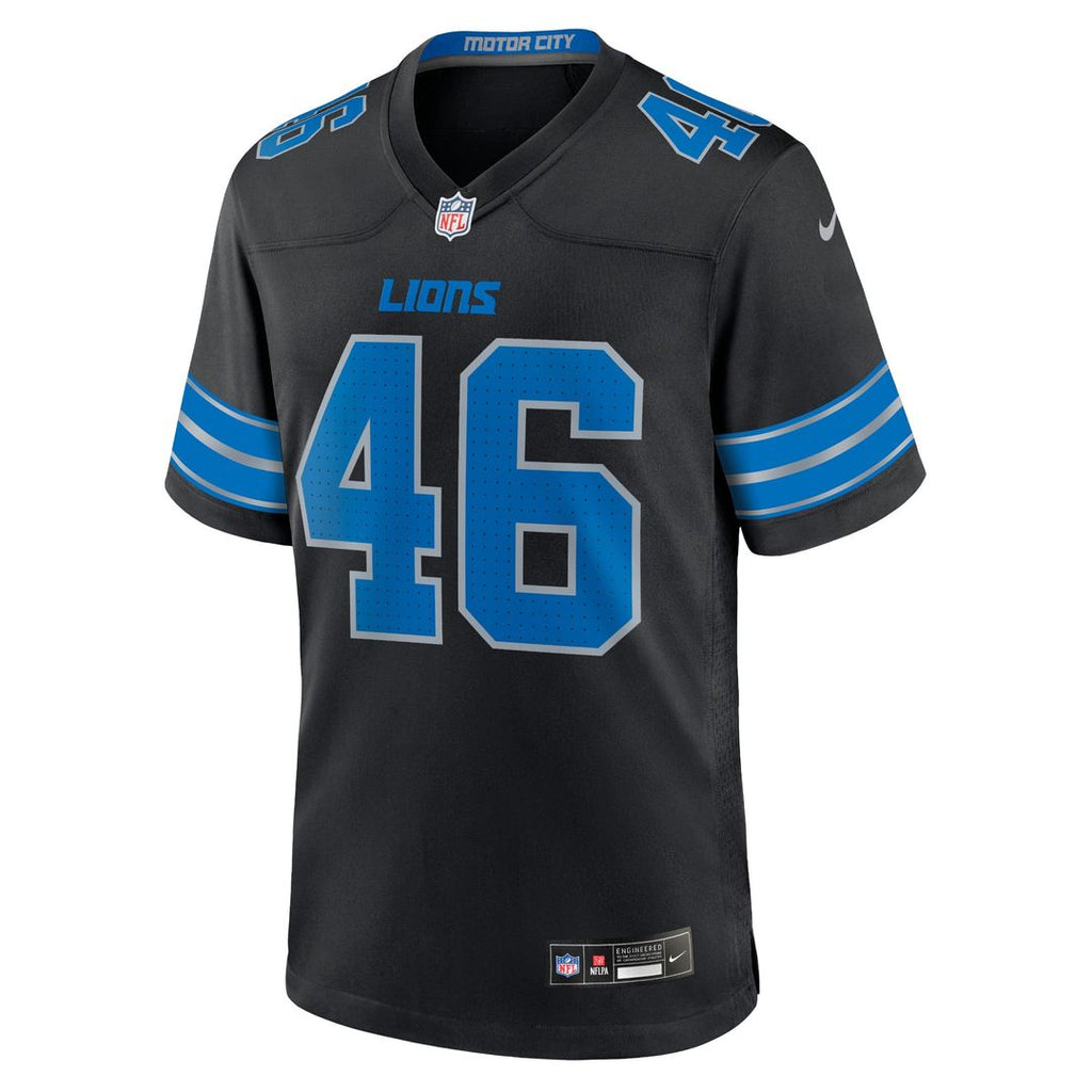 Men's Nike Detroit Lions Jack Campbell White Game NFL Jersey