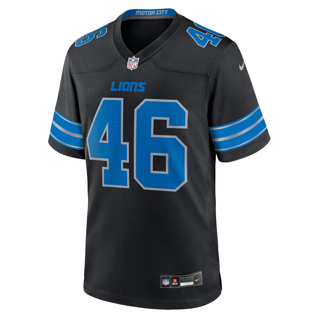 Men's Nike Detroit Lions Jack Campbell White Game NFL Jersey