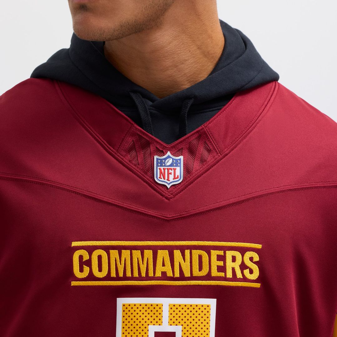 Men's Nike Washington Commanders Jayden Daniels Burgundy Vapor F.U.S.E. Limited NFL Jersey