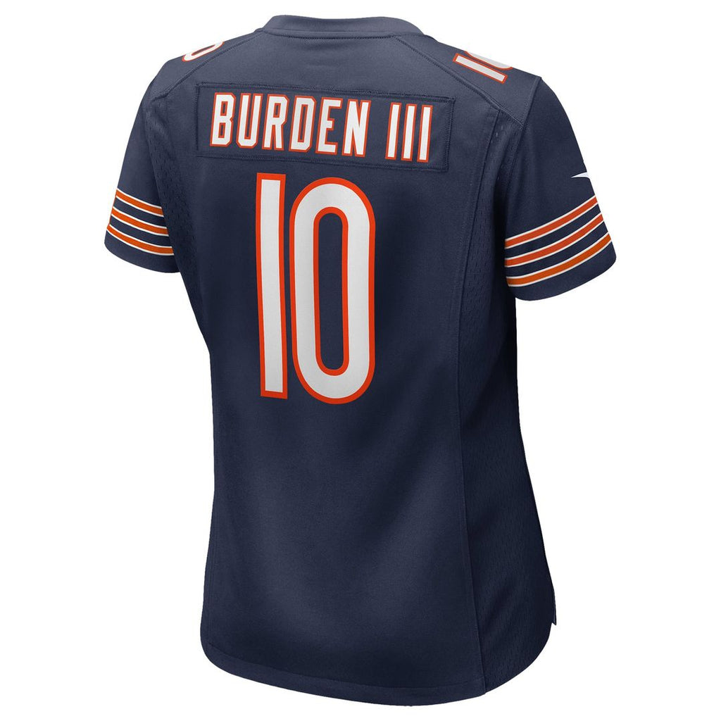 Women's Nike Chicago Bears Luther Burden III Navy Team Game NFL Jersey