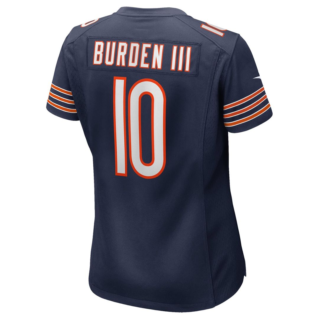 Women's Nike Chicago Bears Luther Burden III Navy Team Game NFL Jersey