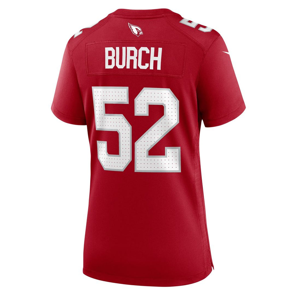 Women's Nike Arizona Cardinals Jordan Burch Cardinal Team Game NFL Jersey