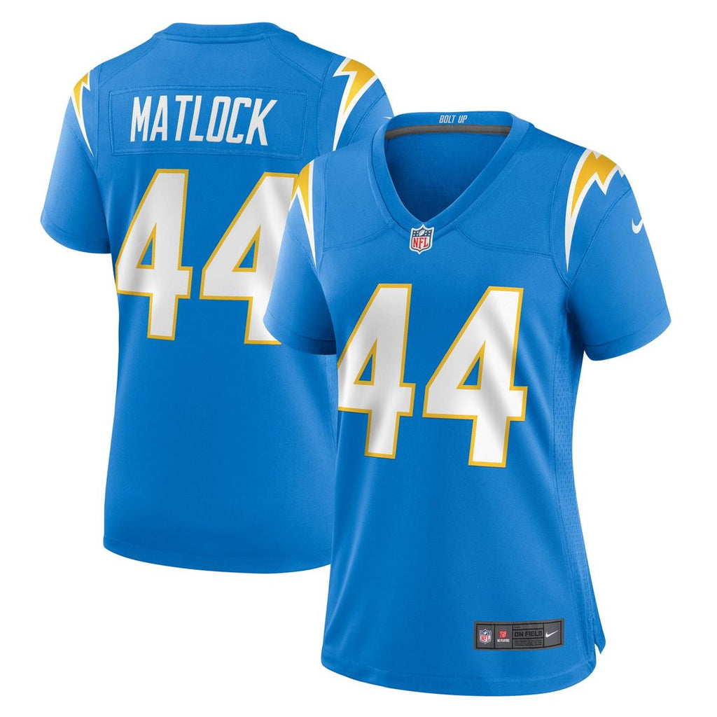 Women's Nike Los Angeles Chargers Scott Matlock Powder Blue Game NFL Jersey