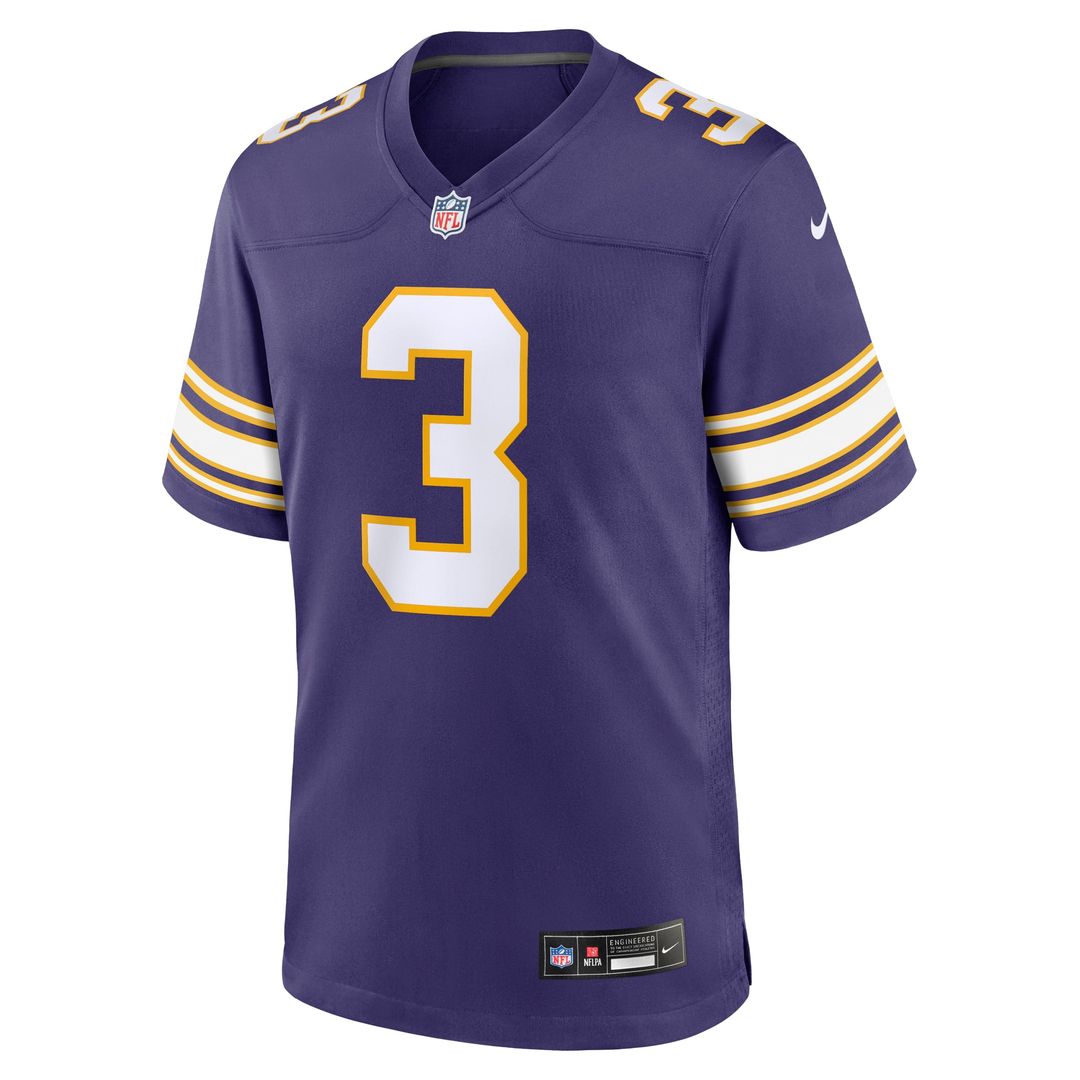 Men's Nike Minnesota Vikings Jordan Addison White Away Game NFL Jersey