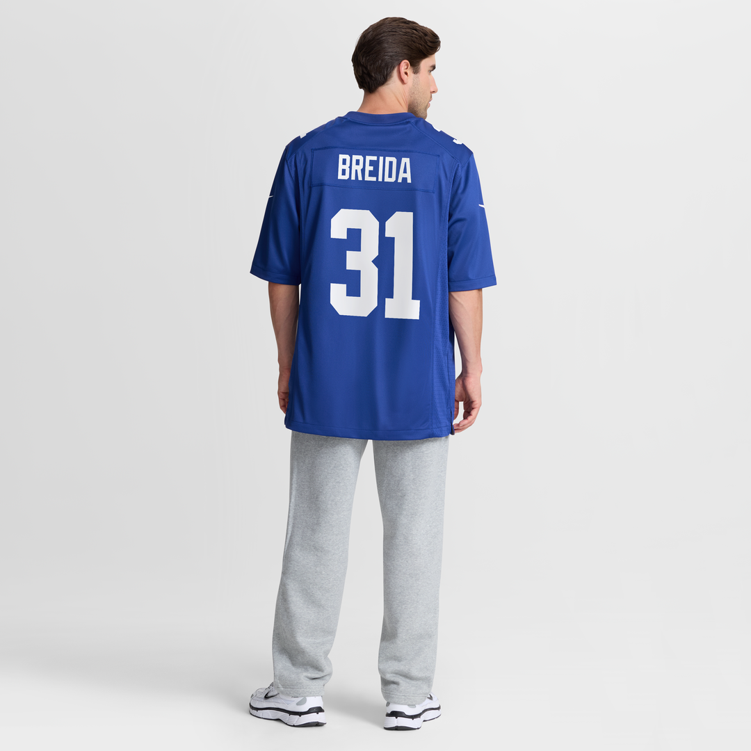 Men's Nike New York Giants Matt Breida Royal Game NFL Jersey