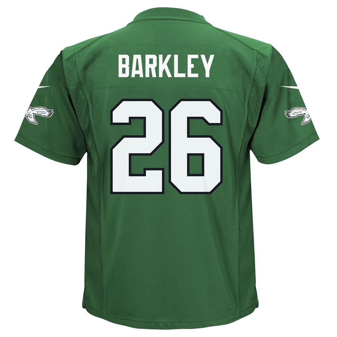 Toddler Nike Philadelphia Eagles Saquon Barkley Midnight Green Game NFL Jersey