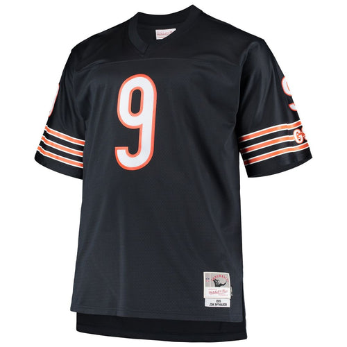 Men's Big & Tall Mitchell & Ness Chicago Bears Jim McMahon Navy 1985 Retired Player Replica NFL Jersey