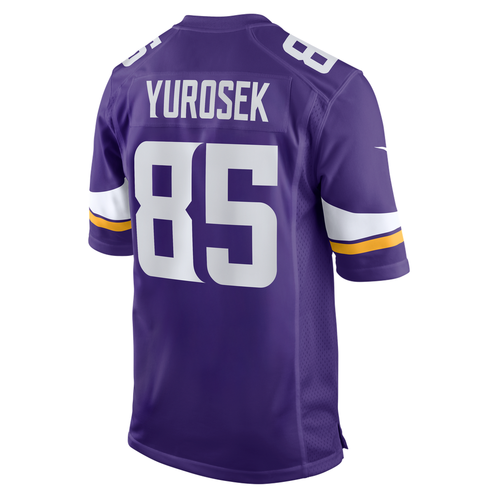 Men's Nike Minnesota Vikings Ben Yurosek Purple Team Game NFL Jersey
