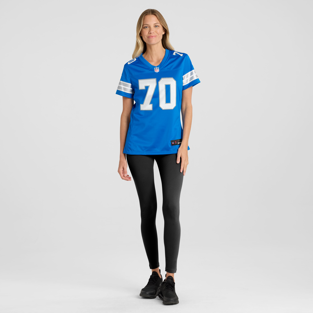 Women's Nike Detroit Lions Juice Scruggs Blue Team Game NFL Jersey