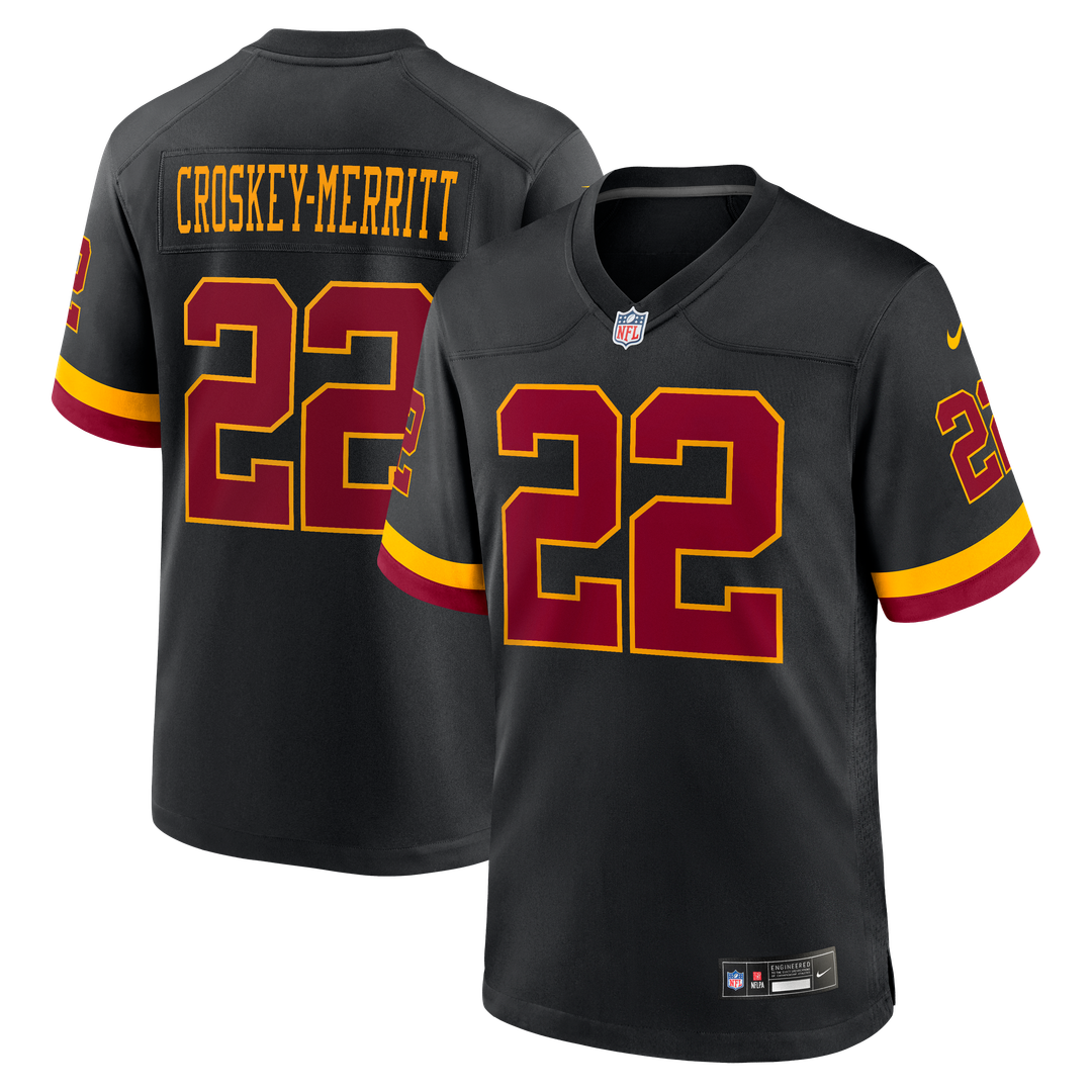 Men's Nike Washington Commanders Jacory Croskey-Merritt Burgundy Game NFL Jersey