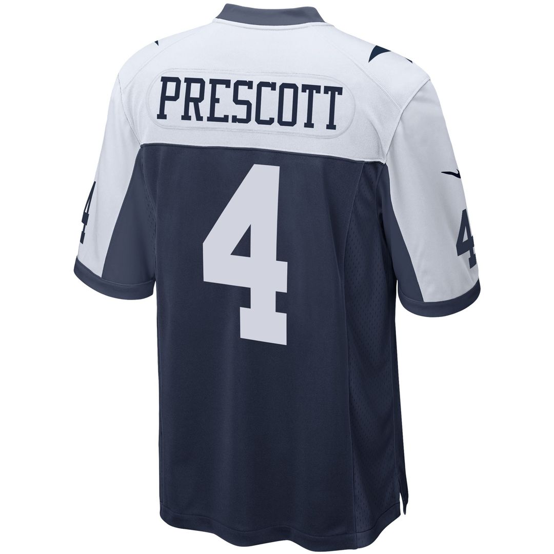 Men's Nike Dallas Cowboys Dak Prescott White Alternate Game Team NFL Jersey