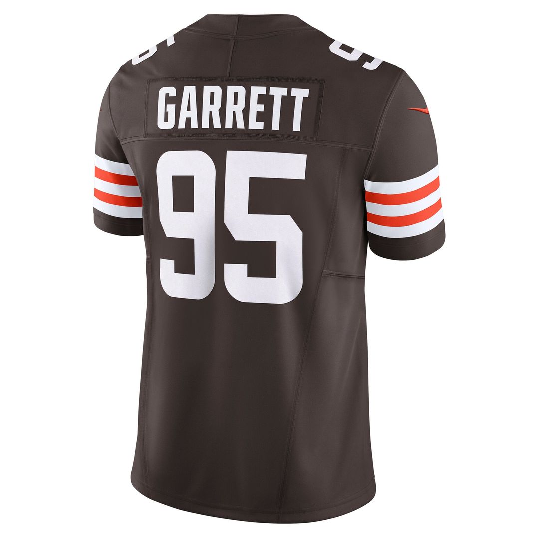 Men's Nike Cleveland Browns Myles Garrett Brown Team Vapor F.U.S.E. Limited NFL Jersey