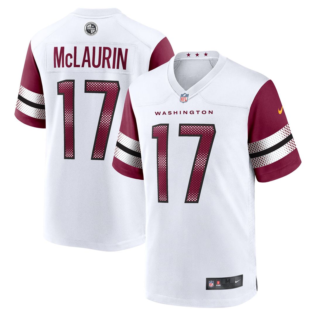 Men's Nike Washington Commanders Terry McLaurin White Game NFL Jersey