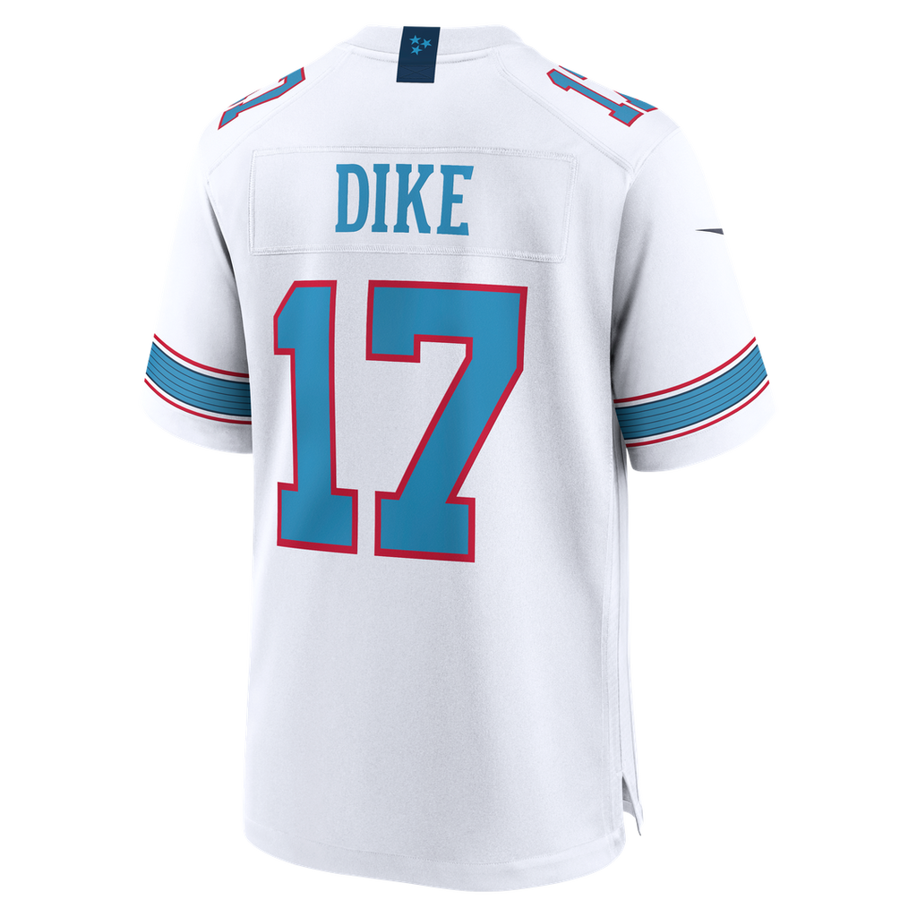 Men's Nike Tennessee Titans Chimere Dike Light Blue Team Game NFL Jersey