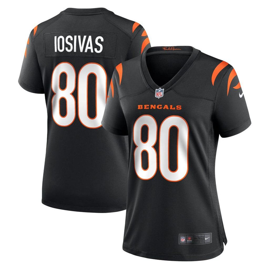 Women's Nike Cincinnati Bengals Andrei Iosivas Black Team Game NFL Jersey