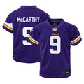 Toddler Nike Minnesota Vikings J.J. McCarthy Purple Game NFL Jersey