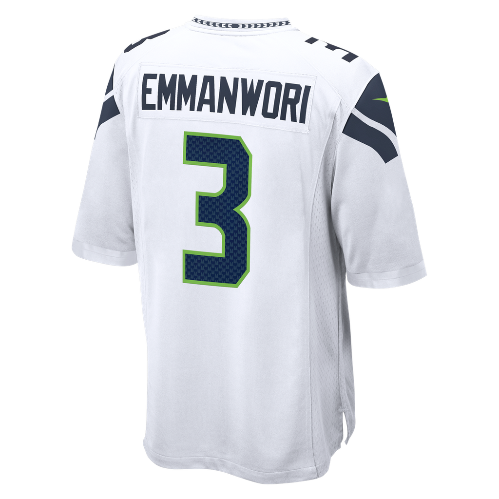 Men's Nike Seattle Seahawks Nick Emmanwori White Game NFL Jersey