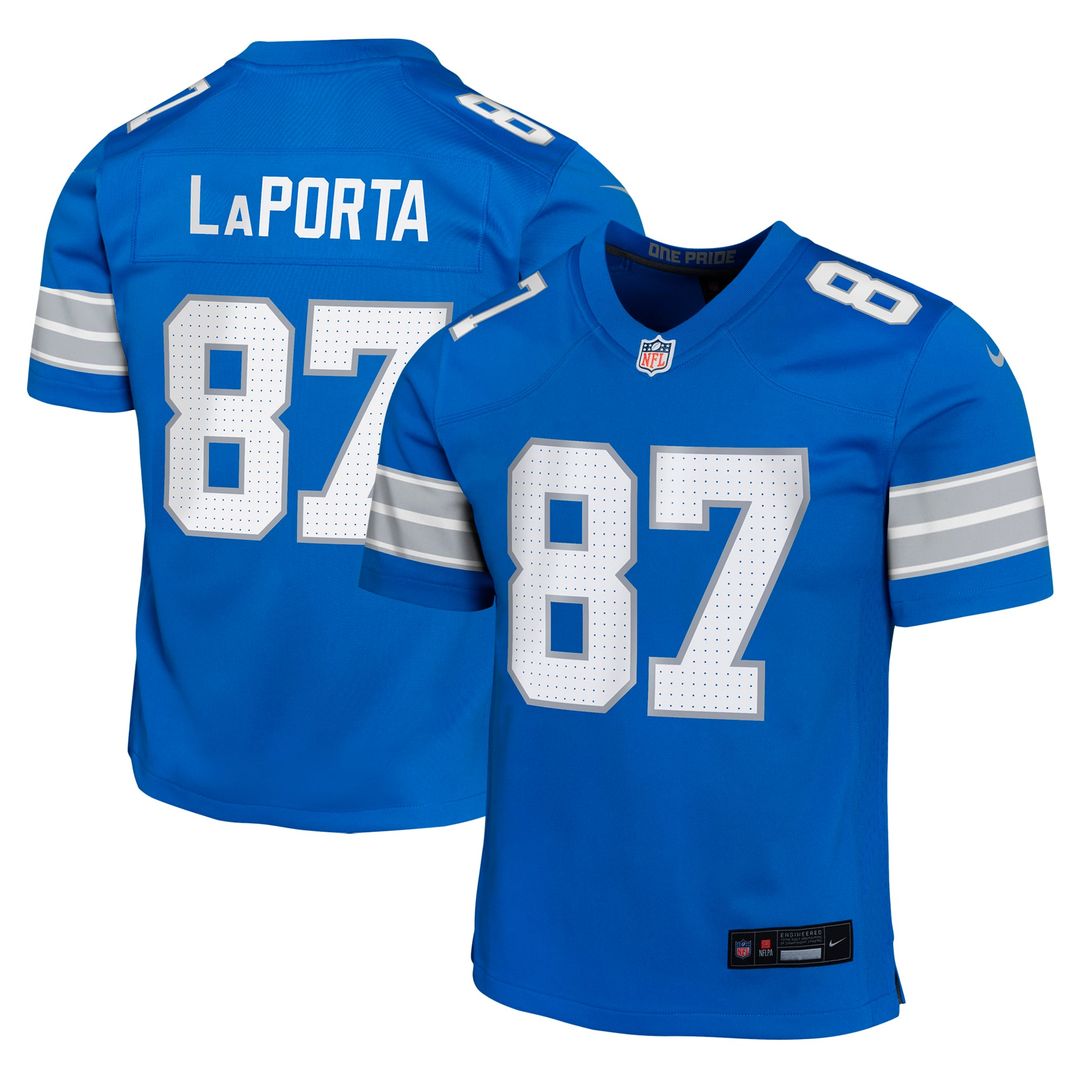 Youth Nike Detroit Lions Sam LaPorta Black Game NFL Jersey