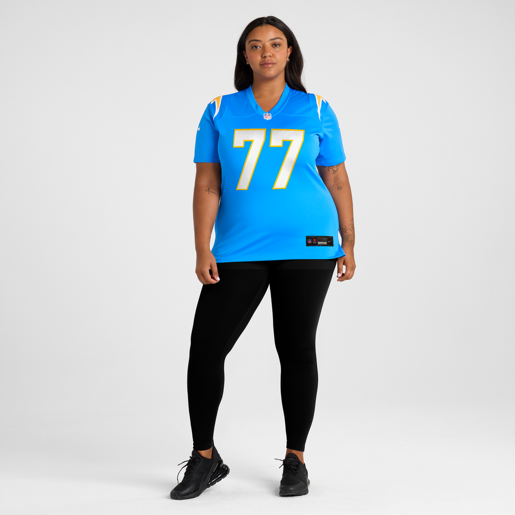 Women's Nike Los Angeles Chargers Travis Burke Powder Blue Team Game NFL Jersey