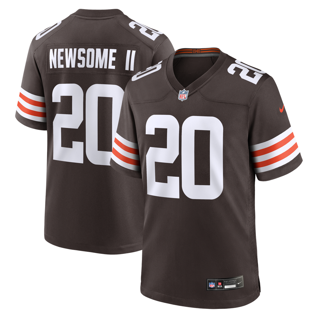 Men's Nike Cleveland Browns Greg Newsome II Brown Game NFL Jersey