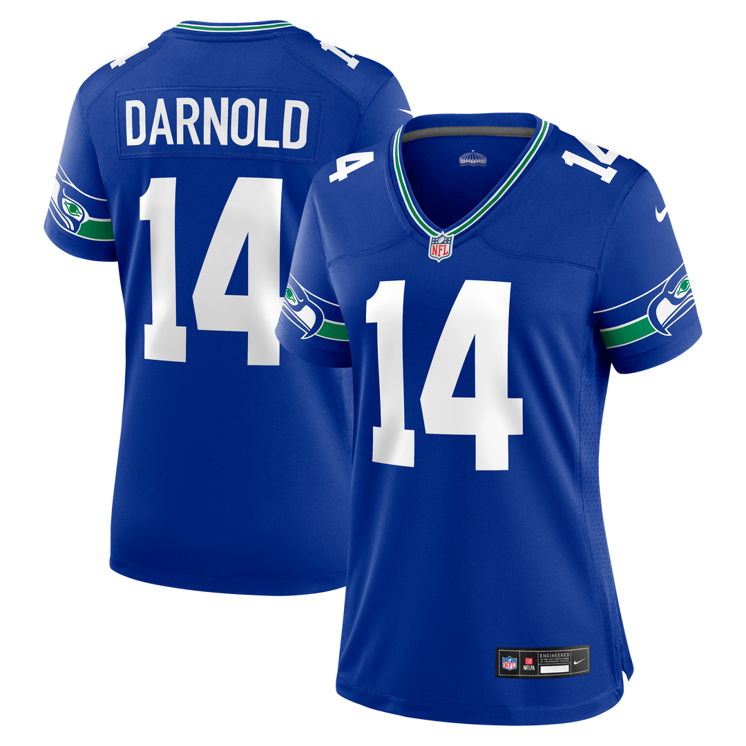 Women's Nike Seattle Seahawks Sam Darnold Royal Alternate Game NFL Jersey