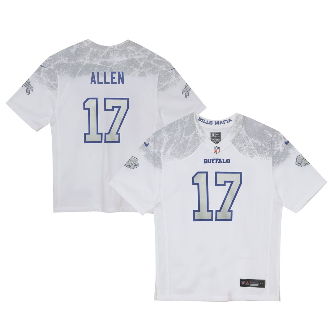 Toddler Nike Buffalo Bills Josh Allen White 2025 Rivalries Collection Game NFL Jersey